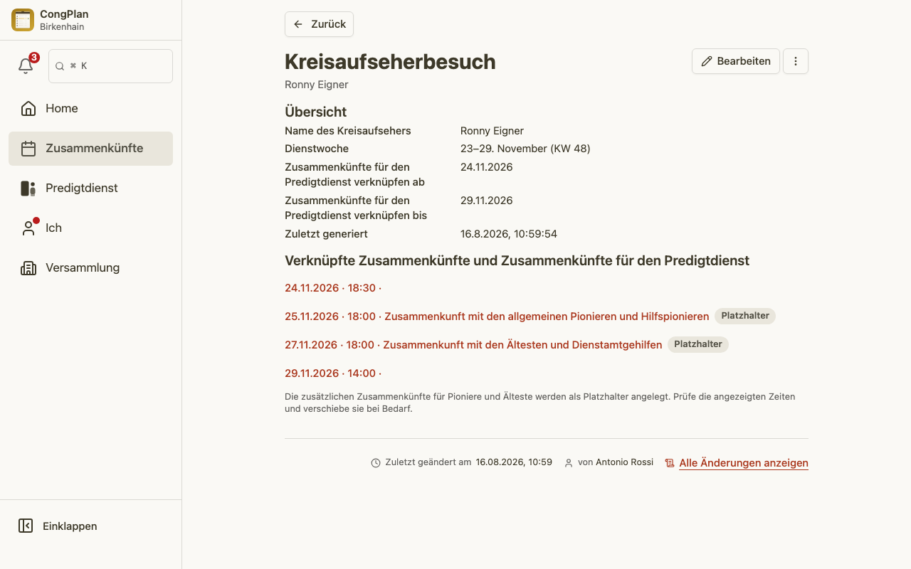 Die Detailseite