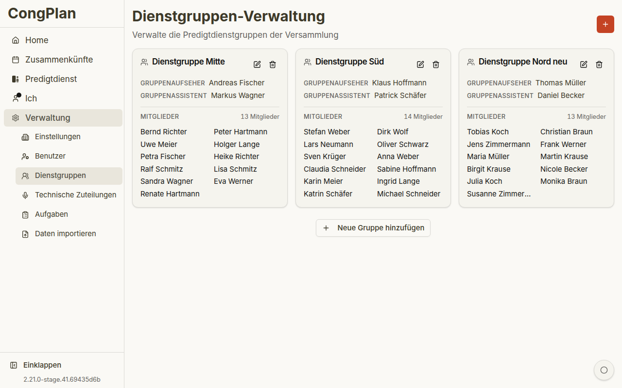 Dienstgruppen