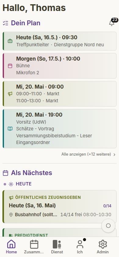 Startseite: Deutsch, Hell, Violett