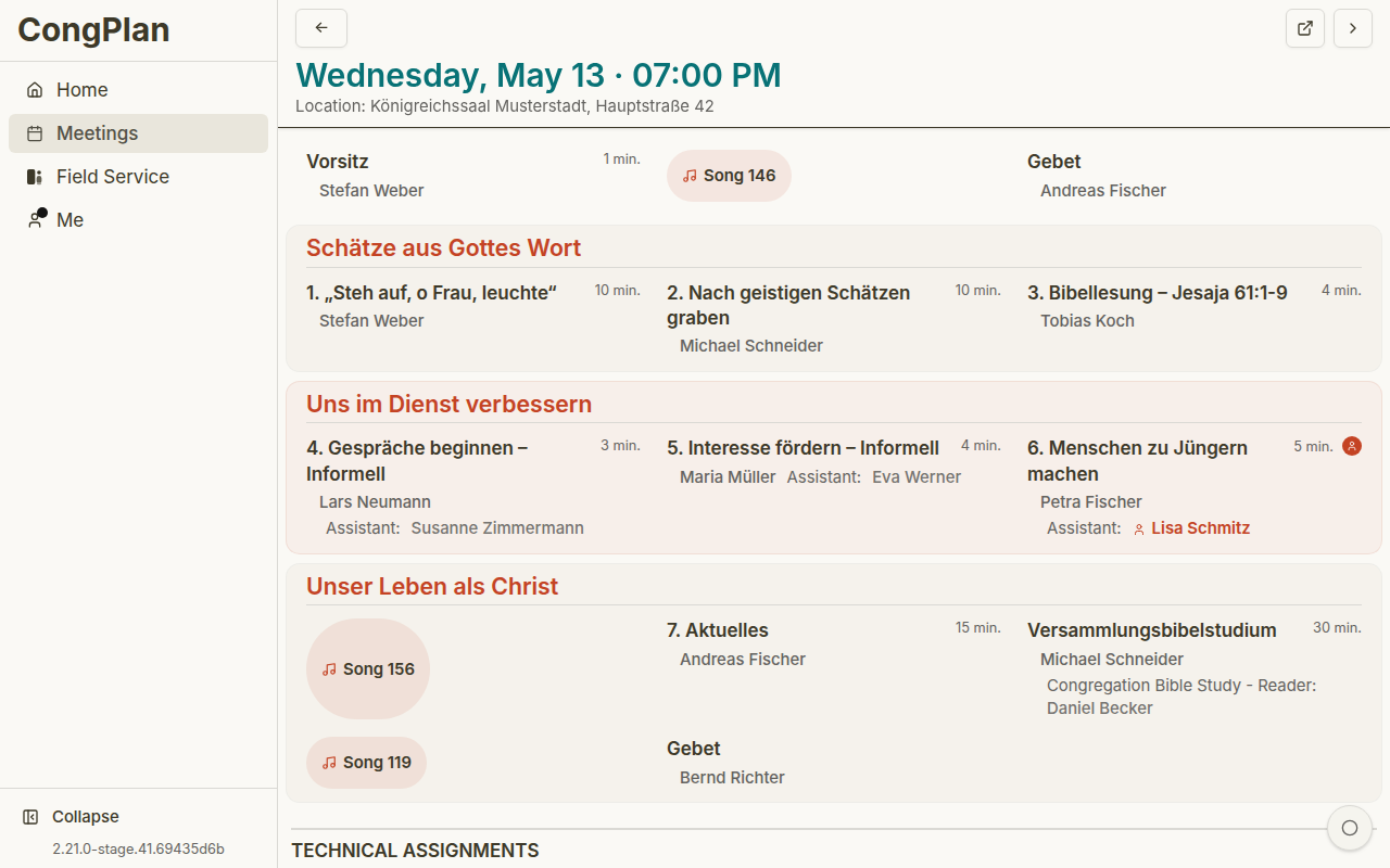 Meeting details