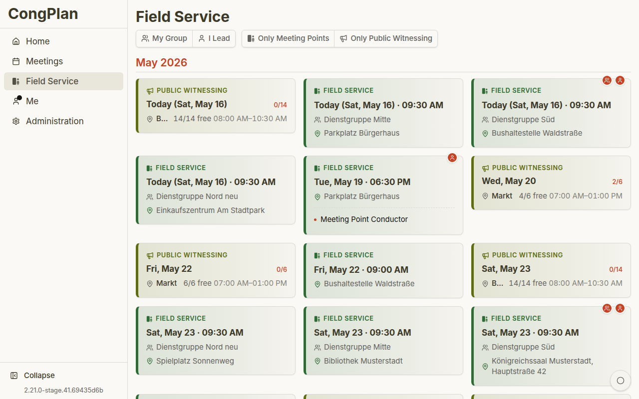 Field service meeting