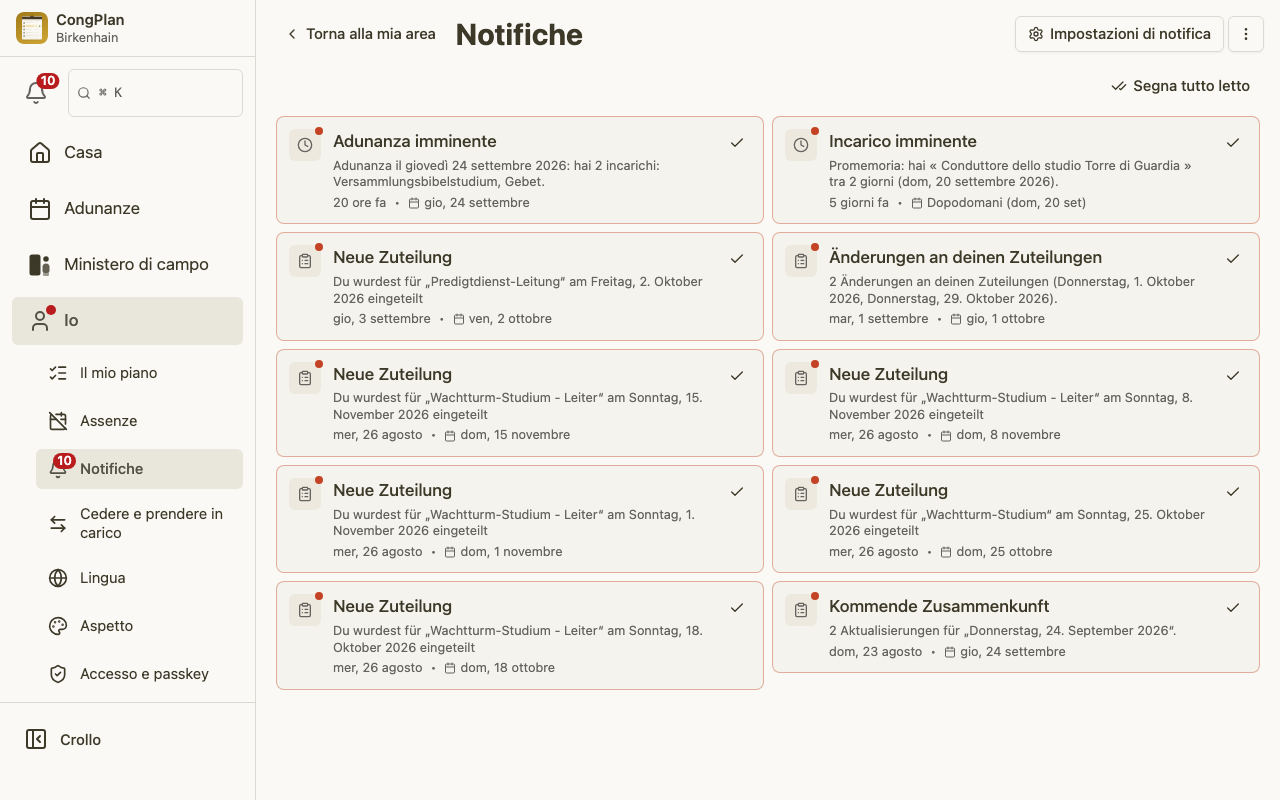 Centro notifiche
