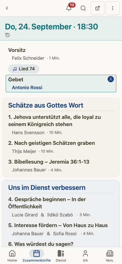 Vergaderingdetail: Duits, Licht, Blauw