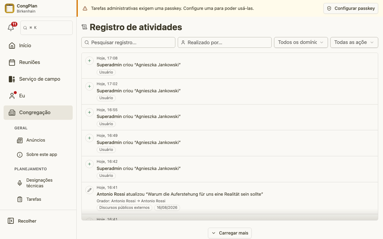 O que uma entrada contém
