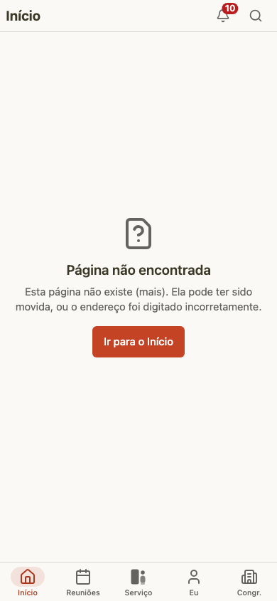 Formulário de local de testemunho público no celular