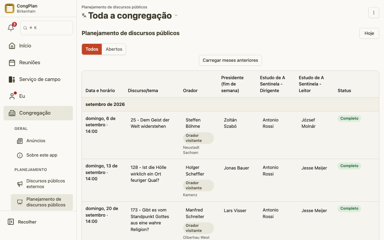 Uma Lista Contínua